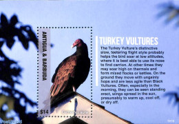 Antigua & Barbuda 2019 Turkey Vultures S/s, Mint NH, Nature - Birds - Birds Of Prey - Antigua Et Barbuda (1981-...)