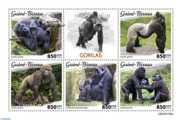Guinea Bissau 2023 Gorillas, Mint NH, Nature - Monkeys - Guinea-Bissau