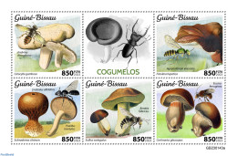 Guinea Bissau 2023 Mushrooms, Mint NH, Nature - Insects - Mushrooms - Champignons