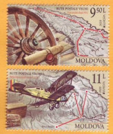 2020  Moldova Moldavie Russia Romania  Europa-cept Chisinau,  Postal Routes Of Bessarabia  2v Mint - Moldavie