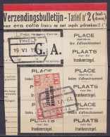 Belgique - Timbre Journeaux JO38 Càd Chemin De Fer [THIELT /19 VI 1932] Sur Fragment De Bulletin D'expédition (timbre Ra - Journaux [JO]