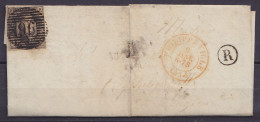 L. Affr. N°6 P96 Càd PHILIPPEVILLE /9 JANV 1854 Pour E/V - Boite "R" (état Moyen - Voir Scans) - 1851-1857 Medaillons (6/8)