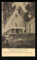 AK Berlin-Prenzlauer Berg, Ss. Corpus-Christi-Kirche Nach Dem Brand Am 21.6.1915  - Catastrofi