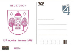 CDV B 171 Czech Republic Neustupov Coat Of Arms 1999 - Postcards