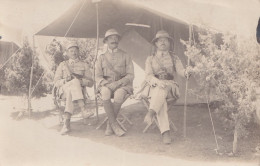 CAMP DE CHAMPLAIN - ALGERIE - CARTE PHOTO DU 27/09/1922 - MILITAIRES GRADÉS  TROUPE  COLONIALE -( 3 SCANS ) - Otras Guerras