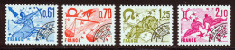 France Preo 1978 Yvert 154 / 157 ** TB - 1964-1988