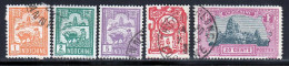 Indochine 1927 Yvert 127 - 128 - 131 - 132 - 140 (o) B Oblitere(s) - Usados