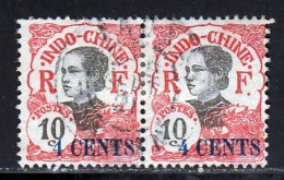 Indochine 1919 Yvert 76 - 76a (o) B Oblitere(s) Variete - Used Stamps
