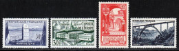 France 1952 Yvert 922 - 923 - 926 - 928 ** TB - Nuovi