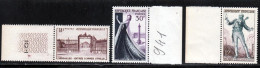 France 1953 Yvert 939 - 941 - 957 ** TB - Nuovi