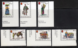 Belgique 1975 Yvert 1784 / 1789 ** TB Coin De Feuille - Unused Stamps