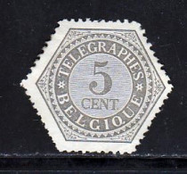 Belgique Telegraphe 1879 Yvert 8 (*) TB Neuf Sans Gomme - Telegraph [TG]