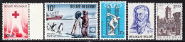 Belgique 1971 Yvert 1588 / 1592 ** TB - Neufs