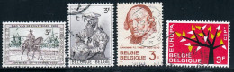 Belgique 1962 Yvert 1212 - 1213 - 1215 - 1222 (o) B Oblitere(s) - Oblitérés