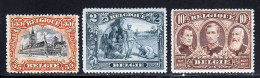 Belgique 1915 Yvert 142 - 146 - 149 * TB Charniere(s) - 1915-1920 Albert I.