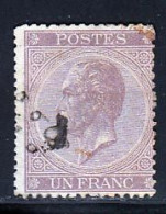 Belgique 1865 Yvert 21 (o) B Oblitere(s) - 1865-1866 Linksprofil