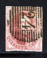 Belgique 1858 Yvert 12a (o) B Oblitere(s) - 1858-1862 Medaglioni (9/12)