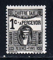 Tunisie Taxe 1923 Yvert 37 * TB Charniere(s) - Timbres-taxe