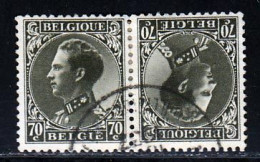 Belgique 1934 Yvert 401a (o) B Oblitere(s) - 1934-1935 Leopold III