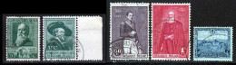 Belgique 1930 Yvert 299 - 300 - 302 - 303 - 313 (o) B Oblitere(s) - Usados