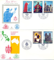 Vatican FDC 1970 Yvert 513 / 517 Philippines Australie - FDC