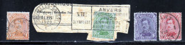 Belgique 1915 Yvert 135 - 137 / 139 (o) B Oblitere(s) - 1915-1920 Albert I.