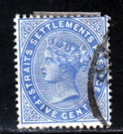 Malacca 1882 Yvert 35 (o) B Oblitere(s) - Straits Settlements