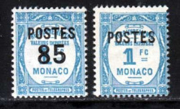 Monaco 1937 Yvert 149 / 150 * TB Charniere(s) - Unused Stamps