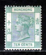 Hong Kong 1882 Yvert 40 * B Charniere(s) - Nuovi