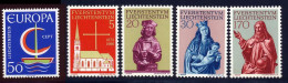 Liechtenstein 1966 Yvert 417 / 421 ** TB - Ongebruikt