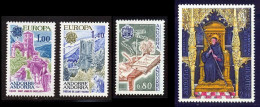 Andorre Francais 1977 Yvert 261 / 264 ** TB Bord De Feuille - Nuevos