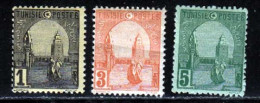 Tunisie 1906 Yvert 29 - 30A - 31 * B Charniere(s) Variete - Unused Stamps