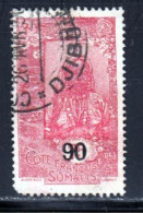 Cote Des Somalis 1923 Yvert 115 (o) B Oblitere(s) - Usati