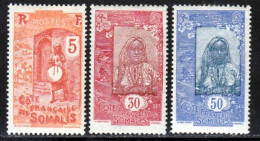 Cote Des Somalis 1922 Yvert 103 - 106 - 107 * TB Charniere(s) - Unused Stamps