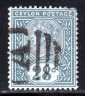 Ceylan 1885 Yvert 110 (o) B Oblitere(s) - Ceilán (...-1947)