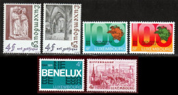 Luxembourg 1974 Yvert 837 / 842 ** TB Bord De Feuille - Nuovi