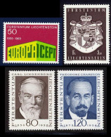 Liechtenstein 1969 Yvert 454 / 457 ** TB - Neufs