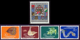 Liechtenstein 1973 Yvert 537 / 541 ** TB - Neufs