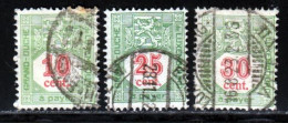 Luxembourg Taxe 1922 Yvert 11 - 13 - 14 (o) B Oblitere(s) - Portomarken