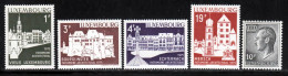 Luxembourg 1975 Yvert 849 / 853 ** TB - Ungebraucht