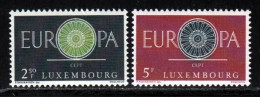 Luxembourg 1960 Yvert 587 / 588 ** TB - Ongebruikt