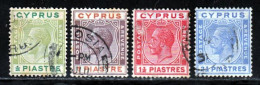 Chypre 1924 Yvert 86 / 94 (o) B Oblitere(s) - Cipro (...-1960)