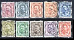 Luxembourg 1906 Yvert 74 / 81 - 83 - 84 (o) B Oblitere(s) - 1906 Wilhelm IV.