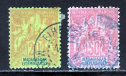 Madagascar 1896 Yvert 34 - 38 (o) B Oblitere(s) - Gebruikt