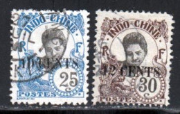 Indochine 1919 Yvert 79 - 80 (o) B Oblitere(s) - Used Stamps