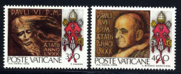 Vatican 1978 Yvert 651 / 652 ** TB Bord De Feuille - Unused Stamps