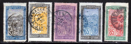 Madagascar 1922 Yvert 138 / 142 (o) B Oblitere(s) - Gebraucht