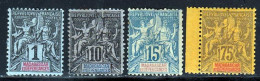 Madagascar 1896 Yvert 28 - 32 - 33 - 39 * B Charniere(s) - Ungebraucht