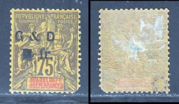 Guadeloupe 1903 Yvert 49f * B Charniere(s) Variete - Nuovi