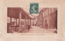 F14-47) LAROQUE TIMBAULT (LOT ET GARONNE) RUE DE LA HALLE - ANIMEE - HABITANTS - 1909 - Laroque Timbault